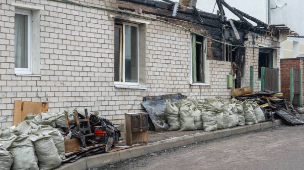 Professional Soot Cleanup technician working in Gainesville, TX